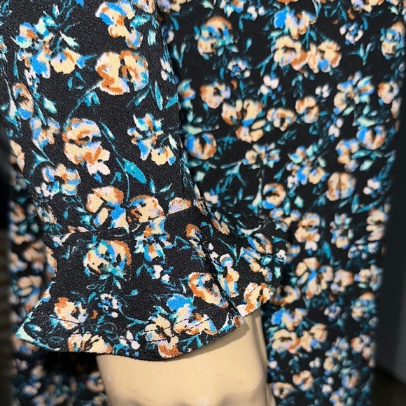 Free People women’s Say hello Floral Long Sleeve mini Dress size SP - Picture 13 of 16